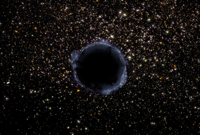 Mô phỏng hố đen trong vũ trụ. Ảnh: NASA/Wikimedia Commons