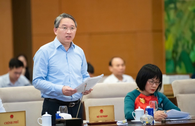 Bộ trưởng Tư pháp Nguyễn Hải Ninh. Ảnh: Cổng TTĐT Quốc hội