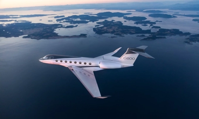 Máy bay G800 của hãng Gulfstream. Ảnh: Gulfstream