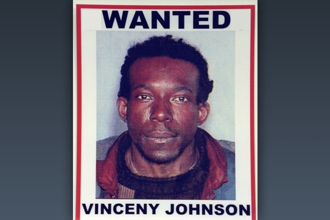 Ảnh truy nã của Vincent Johnson, có tên khác là Vinceny Johnson. Ảnh: Oxygen