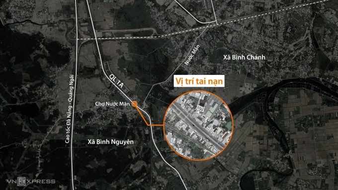 Nơi xảy ra tai nạn. Đồ họa: Đỗ Nam
