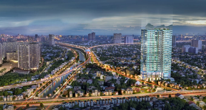 The Ninety Complex tọa lạc gần Ngã Tư Sở. Ảnh: ROX Group