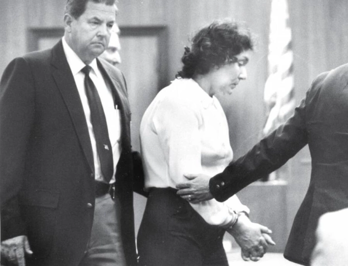 Judy Buenoano ra tòa năm 1984. Ảnh: U.S District Court/The Middle District of Florida
