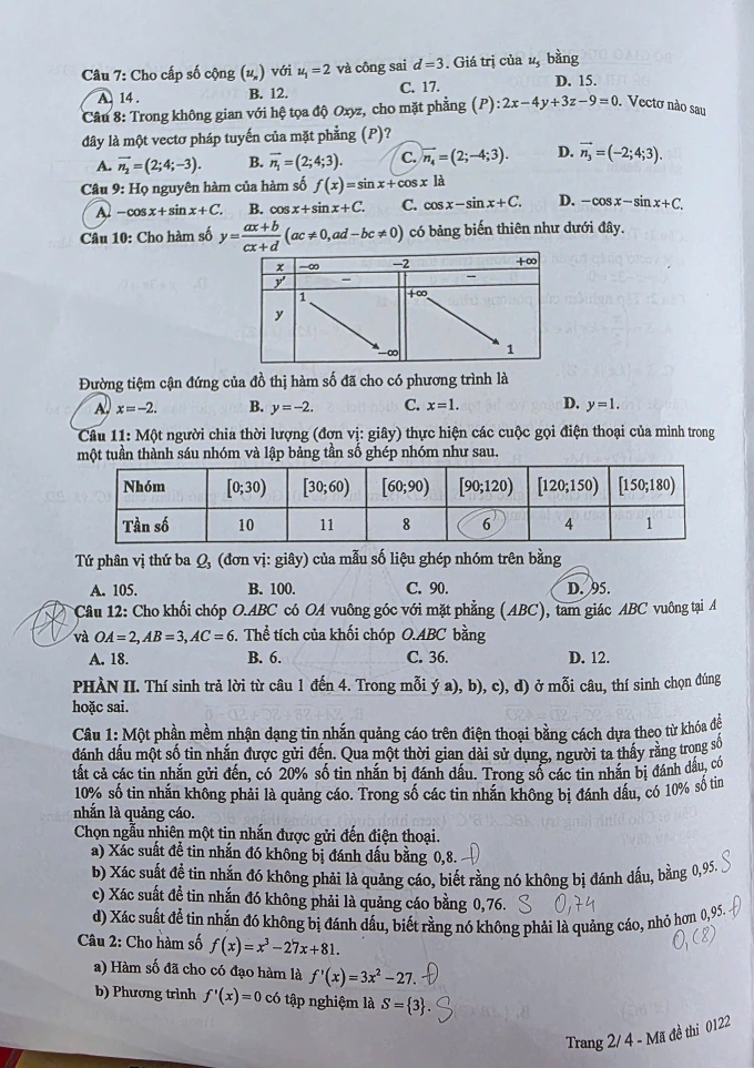 Đề Toán thi tốt nghiệp THPT 2025 - 1