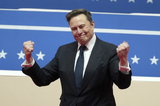 Elon Musk tại Washington ngày 20/1. Ảnh: AP