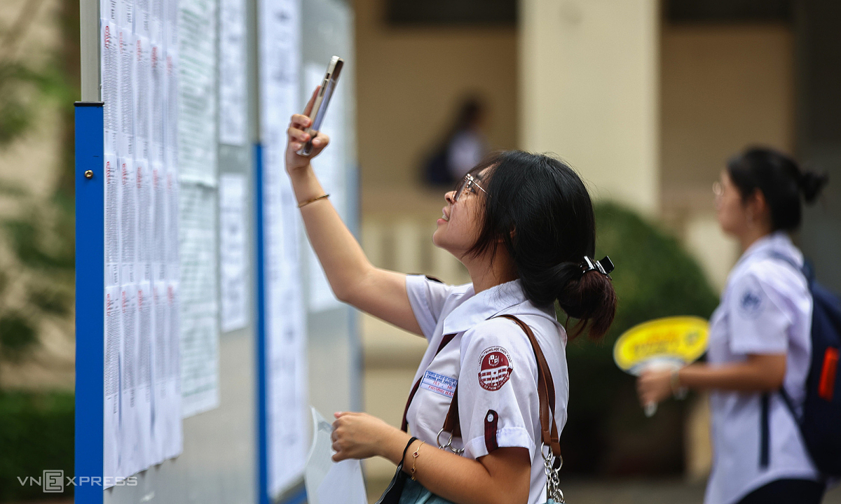 Top 200 thí sinh điểm cao nhất khối A00
