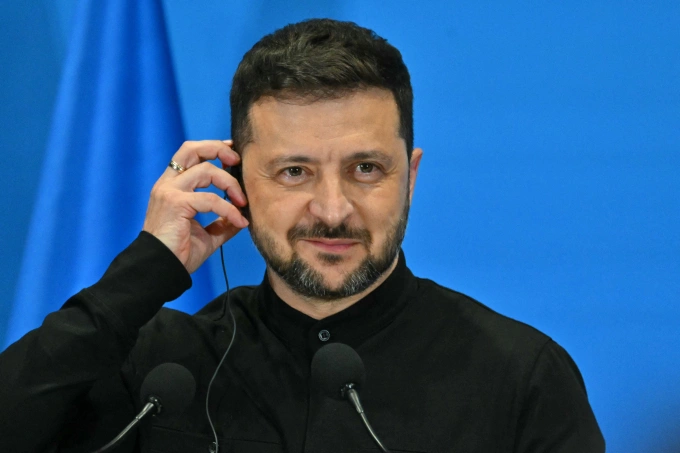 Tổng thống Ukraine Volodymyr Zelensky tại Rome, Italy ngày 10/6. Ảnh: AFP