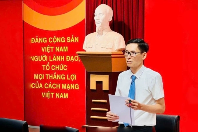 Phó Bí thư Chi bộ, Phó Giám đốc Quỹ Đổi mới công nghệ quốc gia Nguyễn Quốc Thịnh. Ảnh: TTTT