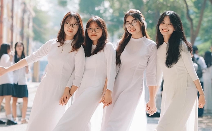 Học sinh trường THPT chuyên Chu Văn An, Hà Nội. Ảnh: Fanpage Đoàn trường THPT chuyên Chu Văn An