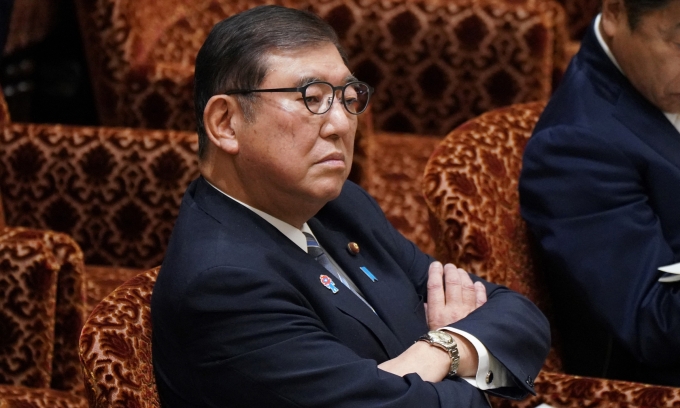 Thủ tướng Nhật Bản Shigeru Ishiba tại Tokyo ngày 14/3. Ảnh: AFP