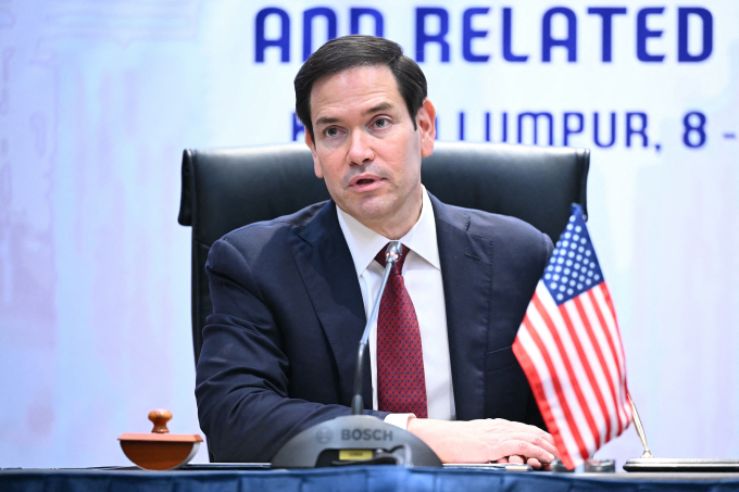 Ngoại trưởng Mỹ Marco Rubio tại Kuala Lumpur, Malaysia ngày 10/7. Ảnh: AFP