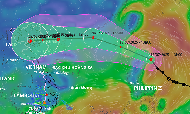 Bão Wipha 'có hướng đi tương tự Yagi nhưng ít khả năng mạnh bằng'