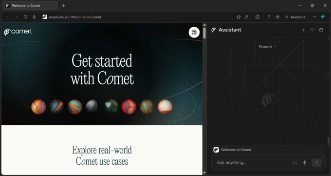 Trình duyệt Comet tích hợp AI trực tiếp vào từng trang, cho phép người dùng xem tóm tắt, đặt câu hỏi hoặc thực hiện hành động khác. Ảnh: Agam Shah/Foundry