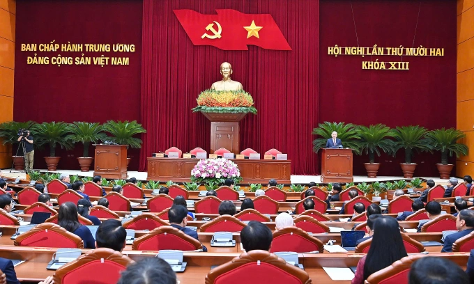 Trung ương họp phiên bế mạc chiều 19/7. Ảnh: Nhật Bắc