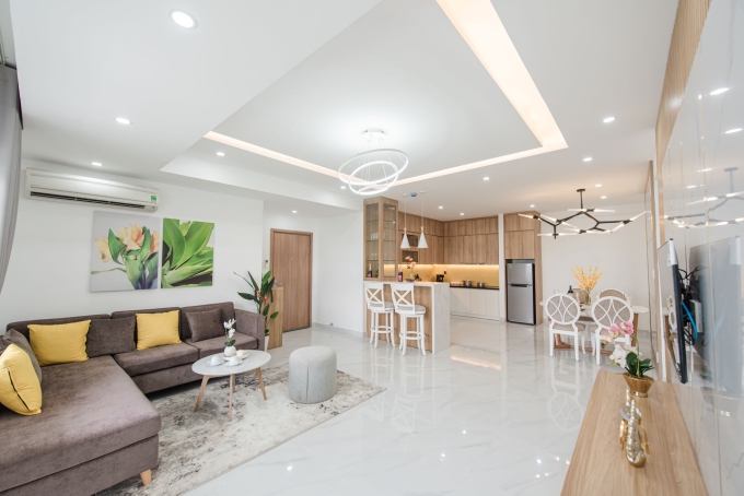 Thiết kế bên trong căn hộ Conic Boulevard. Ảnh: EximRS