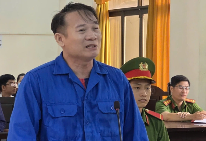 Phạm Thế Giáp tại phiên tòa. Ảnh: Lan Vy
