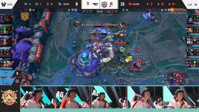 AG.AL hủy diệt T1 trong cả 2 game đấu.