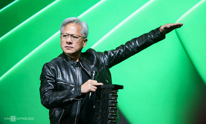 Jensen Huang, CEO Nvidia, tại Triển lãm Computex 2024 Đài Loan, hồi tháng 6/2024. Ảnh: Khương Nha