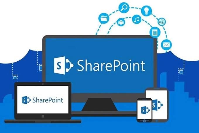 Microsoft SharePoint là nền tảng hỗ trợ đa ứng dụng, được nhiều doanh nghiệp, tổ chức, cơ quan chính phủ sử dụng. Ảnh: Microsoft