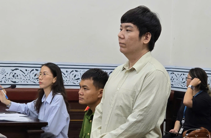 Bị cáo Lee Hyun Soo tại tòa hôm nay. Ảnh: Hải Duyên