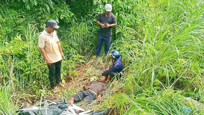 Hiện trường phát hiện nam thanh niên. Ảnh: Thái Hà