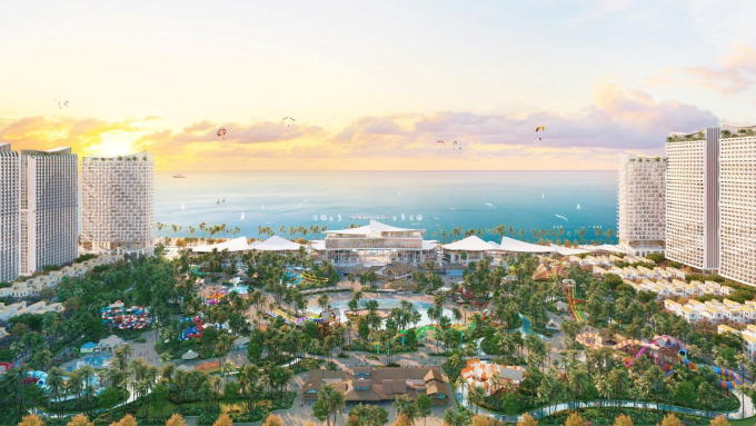 Phối cảnh thành phố trắng Blanca City bên Bãi Sau, Vũng Tàu. Ảnh: Sun Property