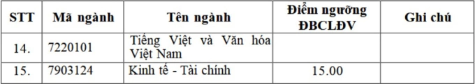 Đại học Ngoại ngữ lấy điểm sàn 15-19 - 1