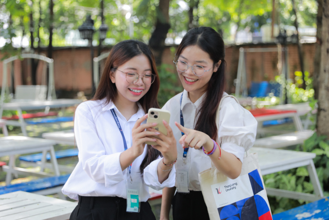 Sinh viên trường Đại học Thăng Long. Ảnh: TLU