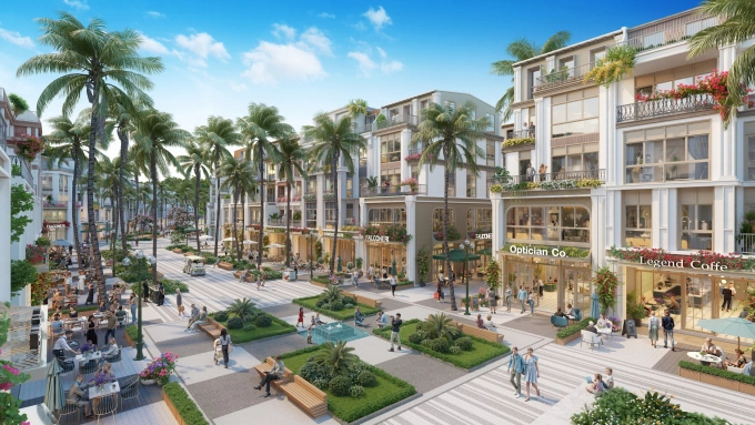 Nhà phố Phường Dệt với thiết kế đậm nét phương Đông. Ảnh: Sun Property