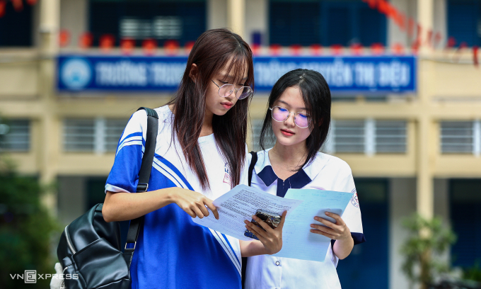 Thí sinh TP HCM thi tốt nghiệp THPT 2025. Ảnh: Quỳnh Trần
