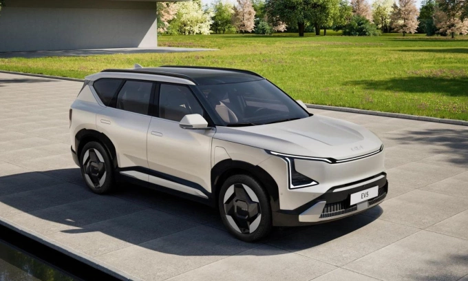 Xe điện Kia EV5 sẽ ra mắt tại Hàn Quốc cuối năm nay. Ảnh: Kia