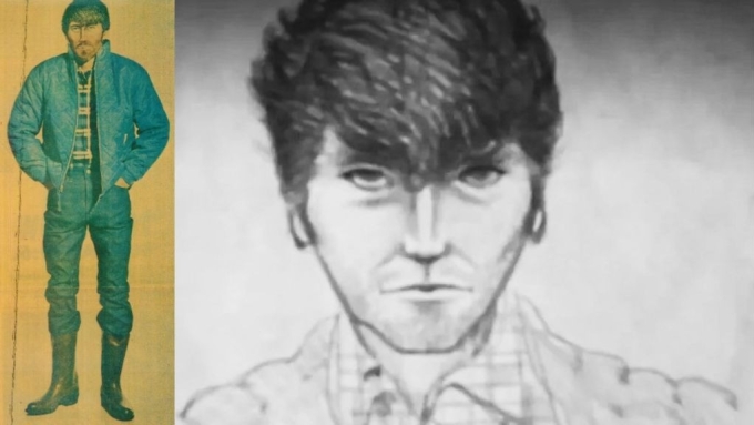 Bản phác họa ngoại hình người đàn ông được nhìn thấy cùng Michelle Maenza. Ảnh: Crimeimmemorial
