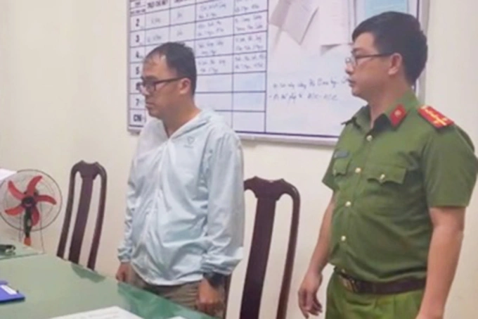 Doãn Bá Nhựt lúc bị bắt. Ảnh: Công an Đăk Lăk