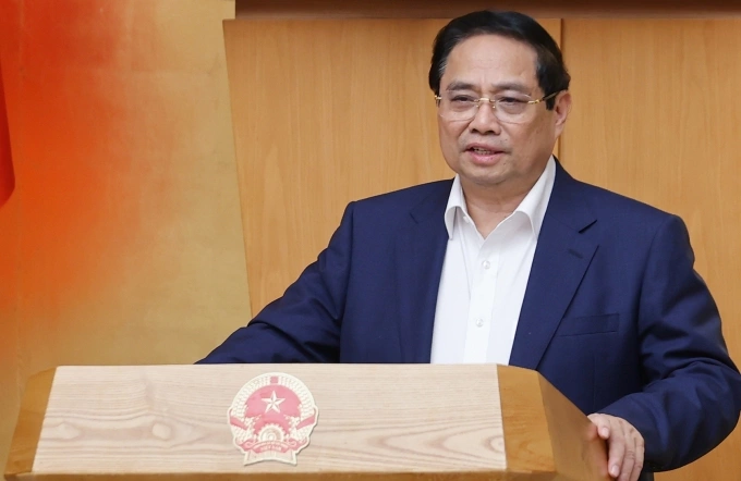 Thủ tướng Phạm Minh Chính phát biểu sáng 23/7. Ảnh: Nhật Bắc