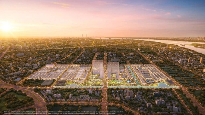 Vinhomes Wonder City nằm trên trục đại lộ Tây Thăng Long, dự kiến thông xe toàn tuyến vào quý II/2026.