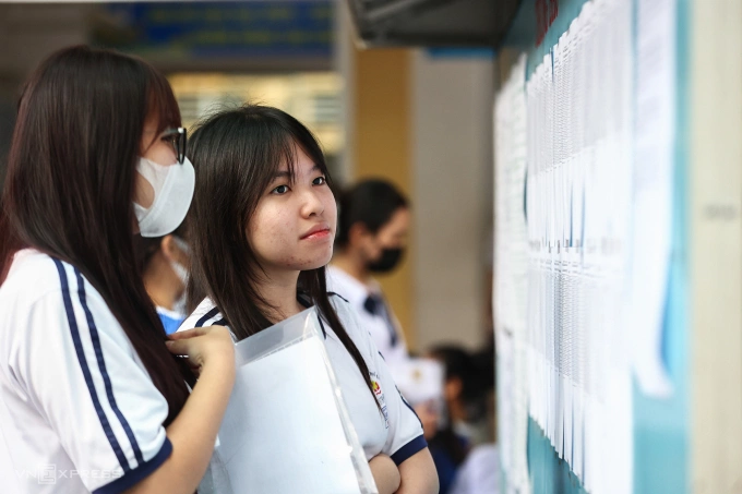 Thí sinh TP HCM thi tốt nghiệp THPT 2025. Ảnh: Quỳnh Trần
