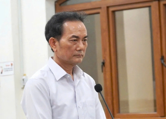 Ông Chánh tại phiên tòa sơ thẩm. Ảnh: Thái Hà