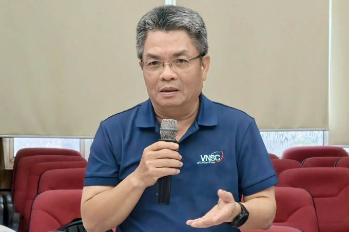 Tổng Giám đốc Trung tâm Vũ trụ Việt Nam Phạm Anh Tuấn. Ảnh: Trọng Đạt