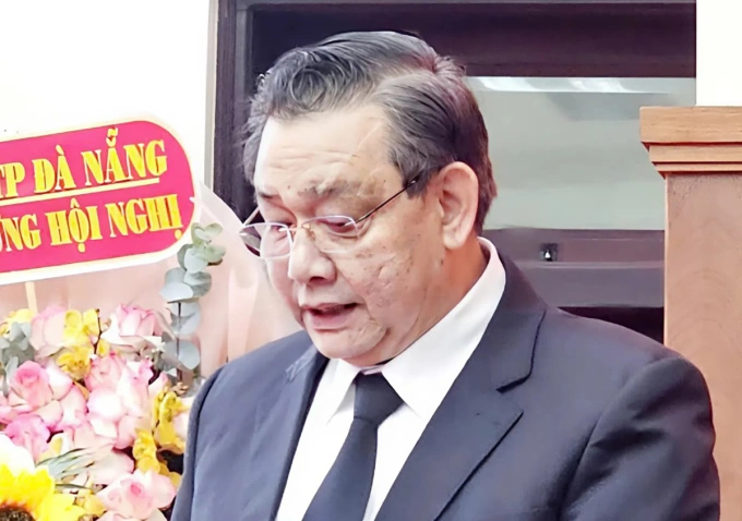 Nguyên Phó chánh án Phạm Tấn Hoàng tại buổi làm việc hồi tháng 1/2025. Ảnh: Tòa án