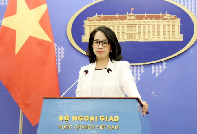 Người phát ngôn Bộ Ngoại giao Phạm Thu Hằng. Ảnh: Bộ Ngoại giao
