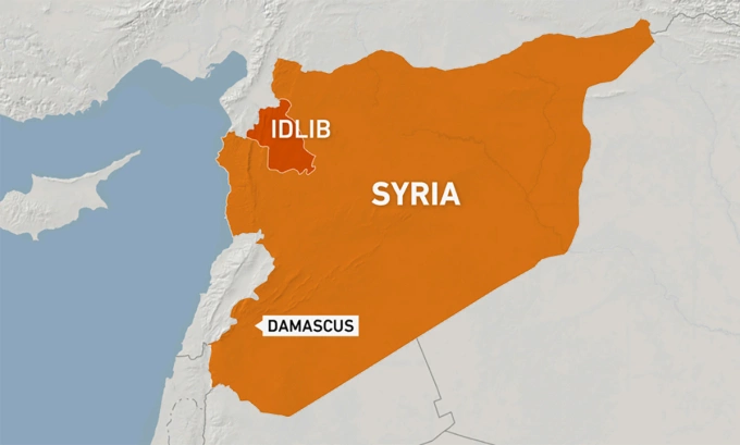 Vị trí tỉnh Idlib, Syria. Đồ họa: Al Jazeera