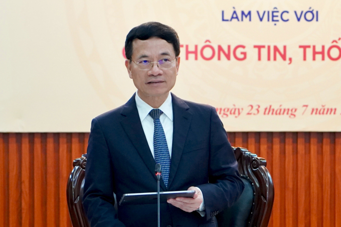 Bộ trưởng Khoa học và Công nghệ Nguyễn Mạnh Hùng. Ảnh: TTTT
