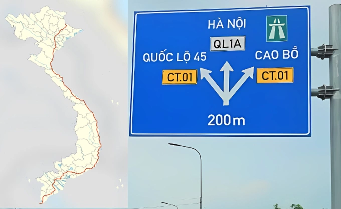 Tỉnh nào dài nhất Việt Nam theo đường QL1A?