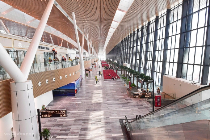 Khu vực sảnh của ga T3. Ảnh: Thanh Tùng