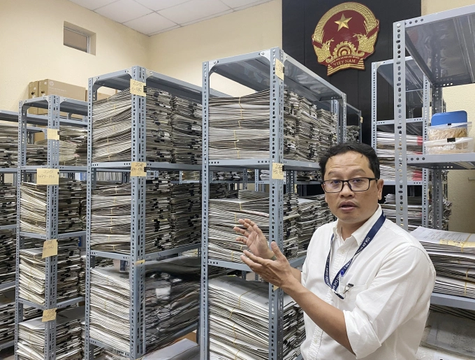 Anh Nguyễn Cao Trí, Tổ trưởng Tổ số hóa TAND Khu vực I, cha đẻ của phần mềm Tòa án điện tử Ảnh: Hải Duyên