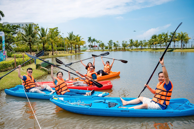 Cư dân trải nghiệm các hoạt động ngoài trời ngay tại đô thị. Ảnh: Nam Long