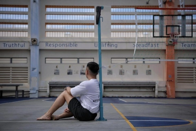 Rahmat đang thụ án lần thứ tư trong trung tâm cai nghiện ma túy (DRC). Ảnh: Straits Times