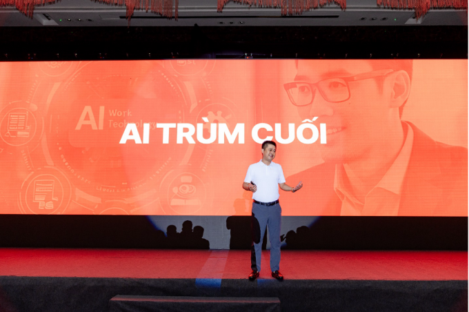 Ông Lê Việt Thắng, nhà sáng lập kiêm CEO của 1Office tại sự kiện. Ảnh: 1Office