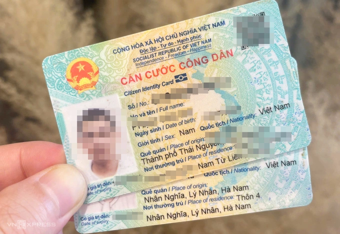 Căn cước công dân hiện nay. Ảnh: Phạm Dự
