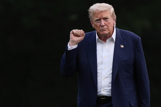 Tổng thống Mỹ Donald Trump tại Nhà Trắng ngày 29/7. Ảnh: AP